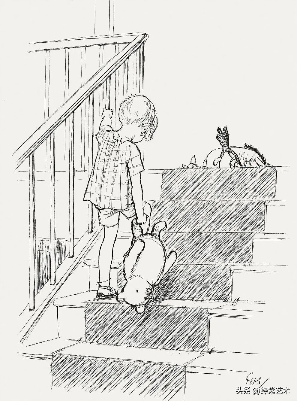 “爷青回”系列，一组罕见的小熊维尼原画，引起无数人共鸣