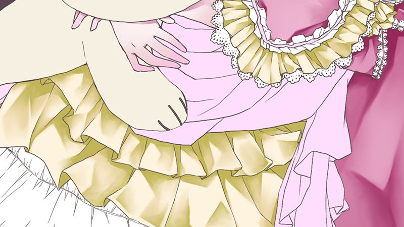 花边褶皱怎么画,procreate褶皱花边