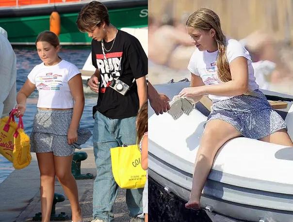 贝克汉姆贝嫂单手抱小七,47岁的贝克汉姆