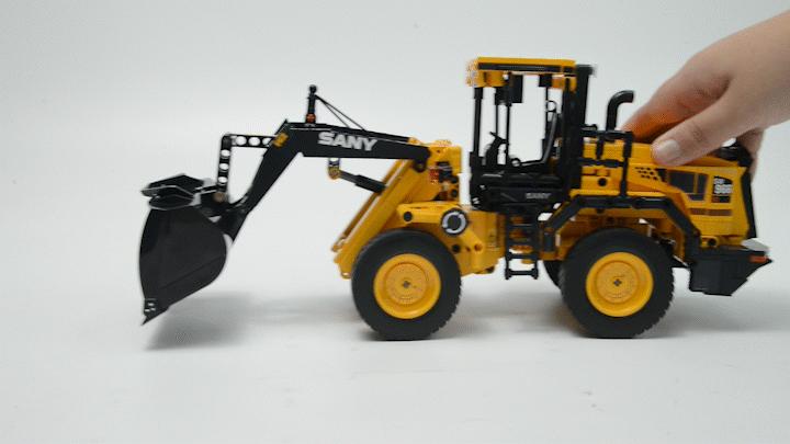 森宝积木三一重工系列拼搭视频,森宝积木三一重工吊车拼装视频