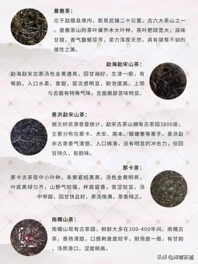 普洱茶产区分布及口感特点图片,普洱产区顶级普洱茶价格表