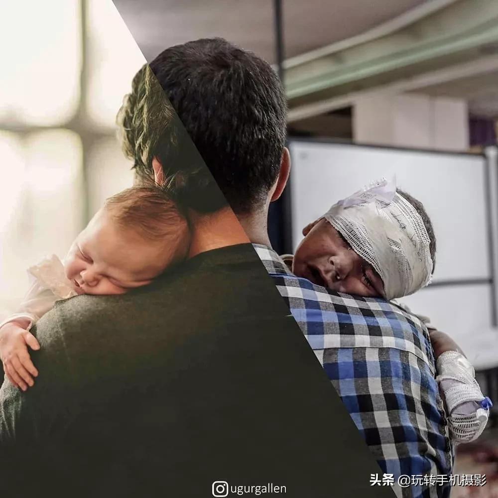 一张照片两个不同人生,一张图两个世界