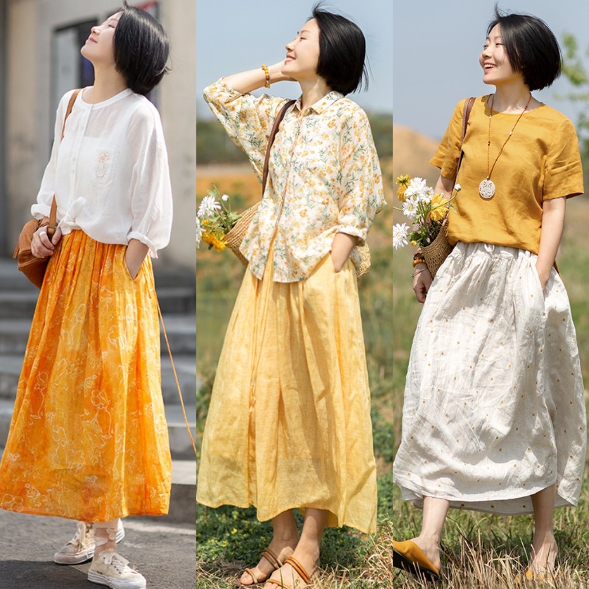 夏季45岁穿什么半身裙合适显瘦,适合20岁女生穿的半身裙