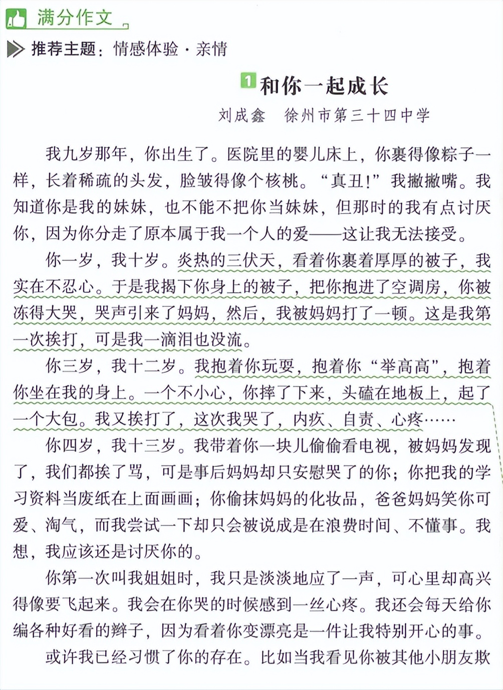 成长因梦想而精彩中考满分作文,中考满分作文从每一次成长开始