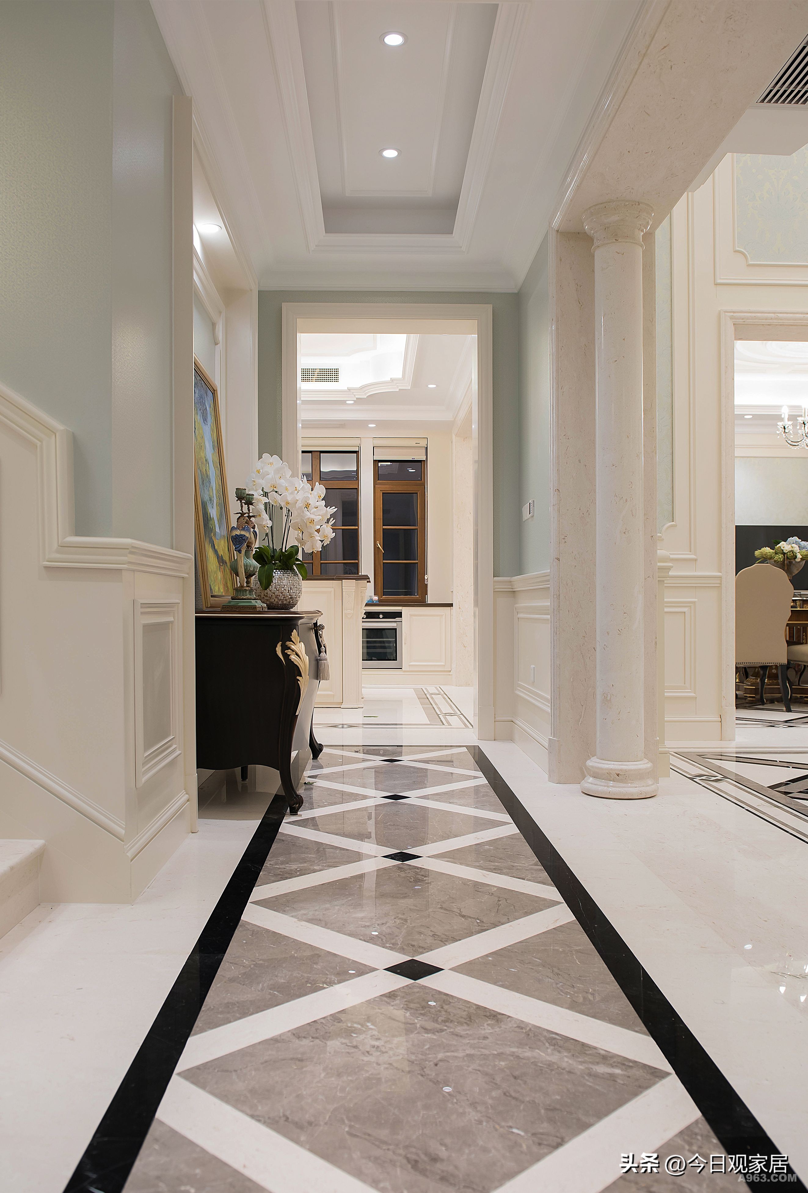 欧式大气样板房装修效果,简欧式装修风格样板房图片