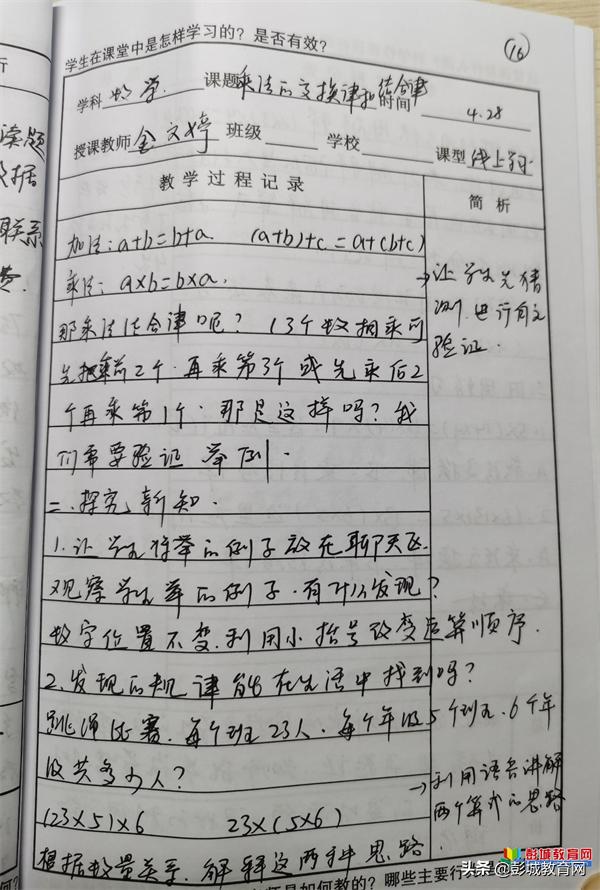 汉王实验小学数学教师参加徐州市小学数学在线教学专题研讨活动