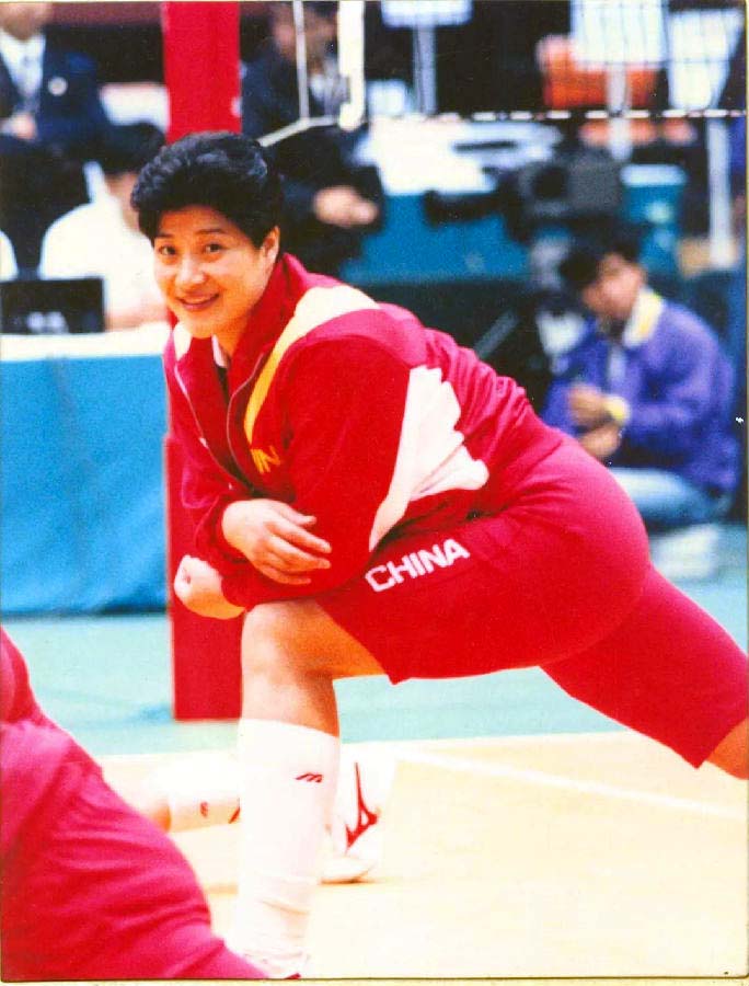 女排李国君年轻照片,1991年女排世锦赛李国君