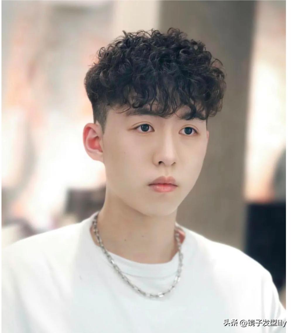 30-40岁男士清爽发型烫发,男士清爽免打理发型