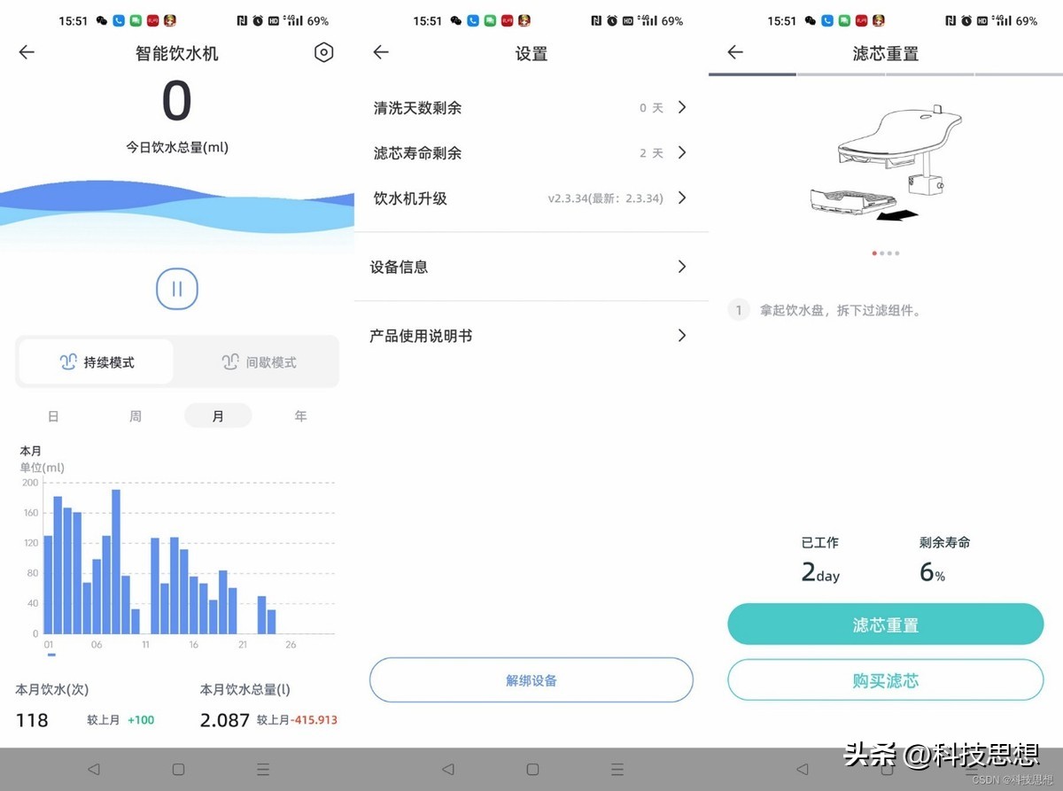 猫咪喝水神器智能不插电恒温,猫咪智能喂水器
