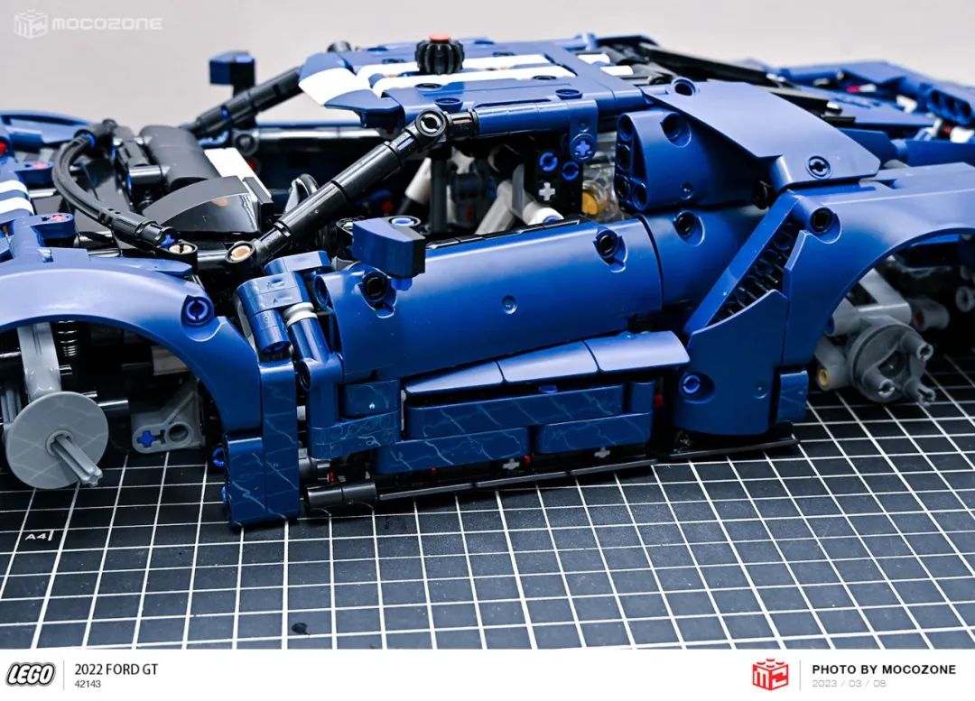 乐高积木福特gt跑车,福特gt2022