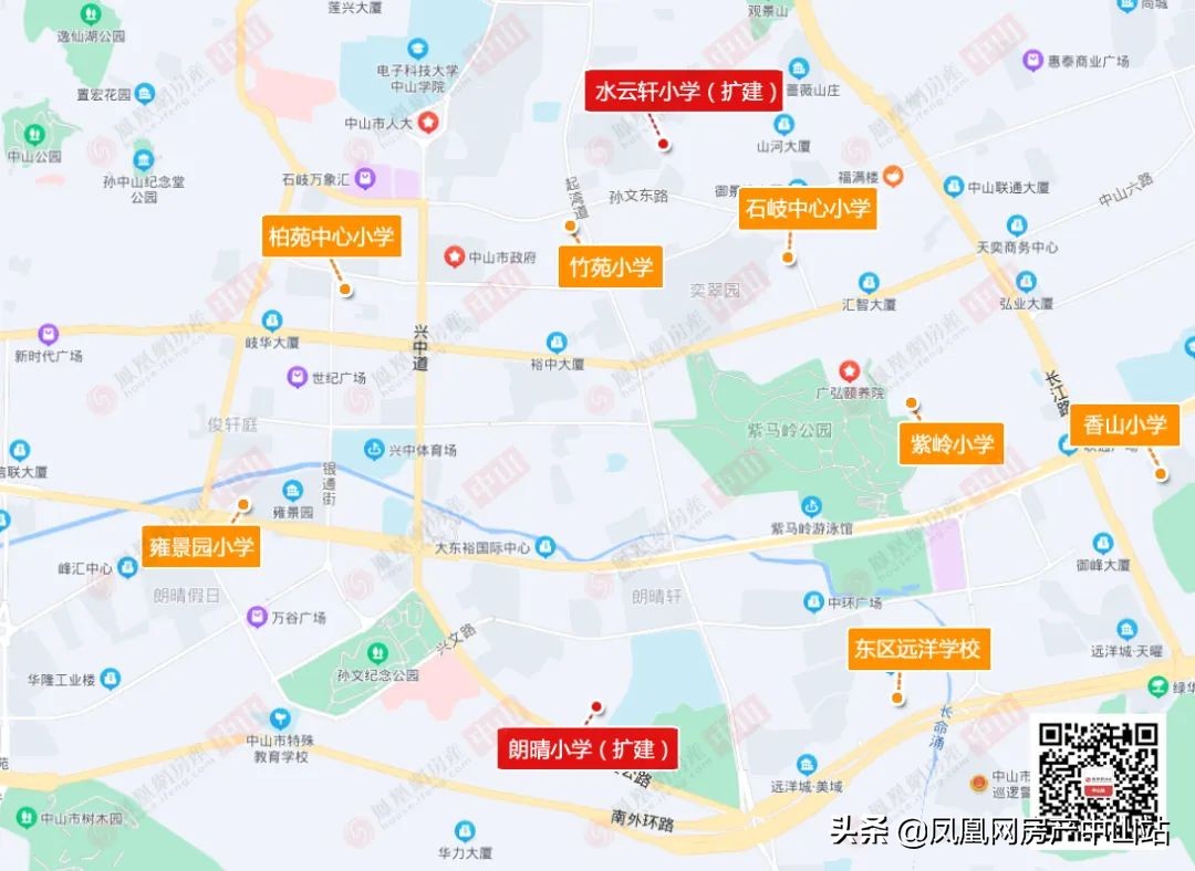 中山市新增两所高中,中山市未来中小学教育资源分布