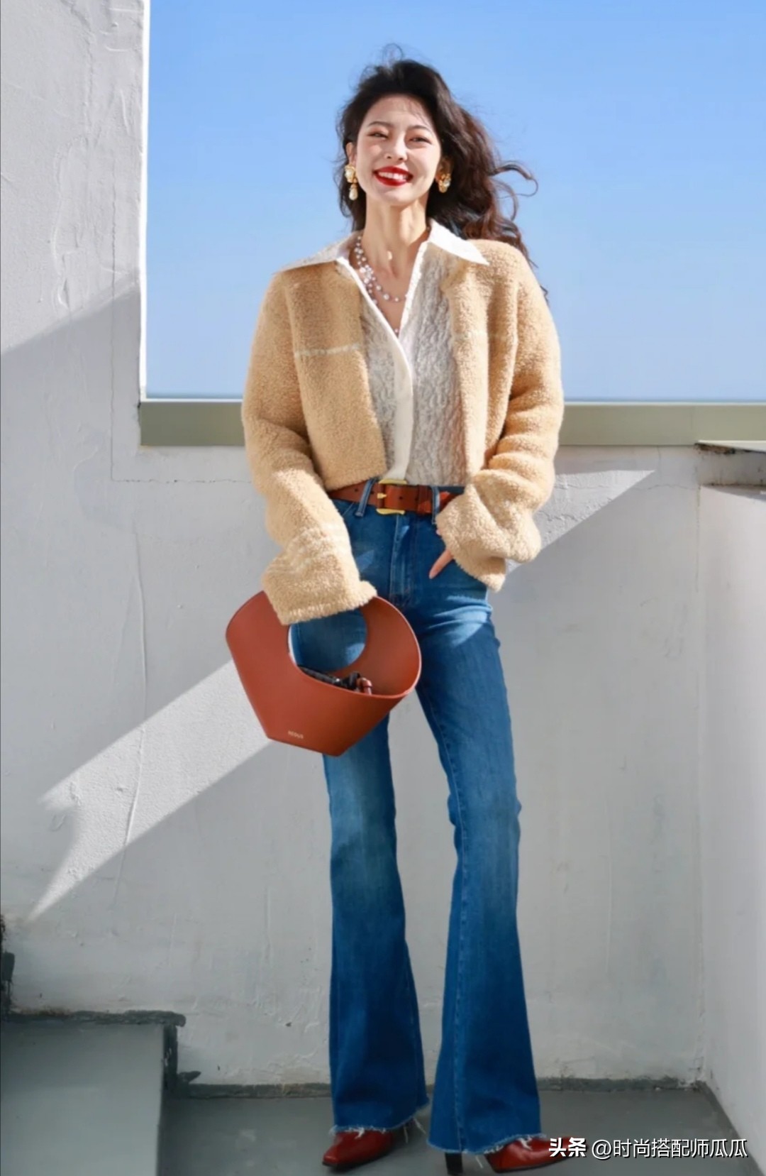 酒杯型腿适合穿直筒裤吗,超级显瘦的宽腿裤