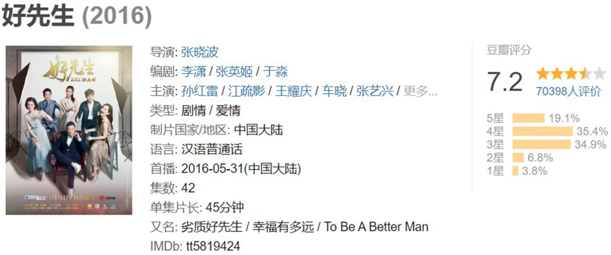 25部值得看三遍的高分国产电视剧,2015-2020国产高分爱情电视剧