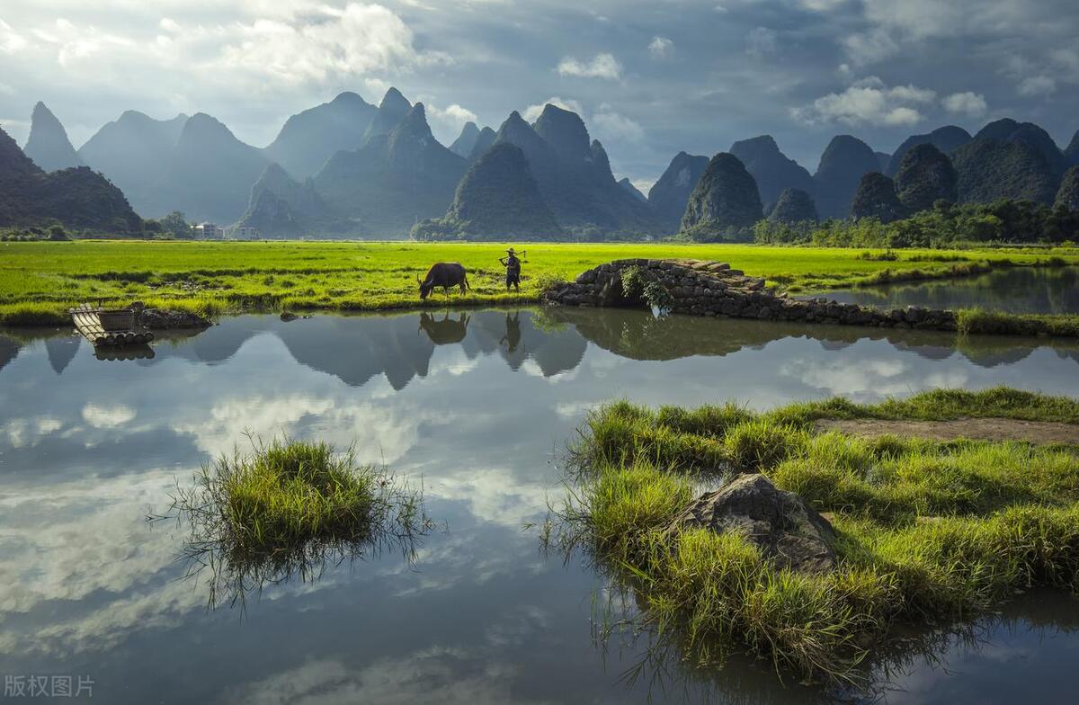 广西农村山水田园美景,广西7处山水田园风光