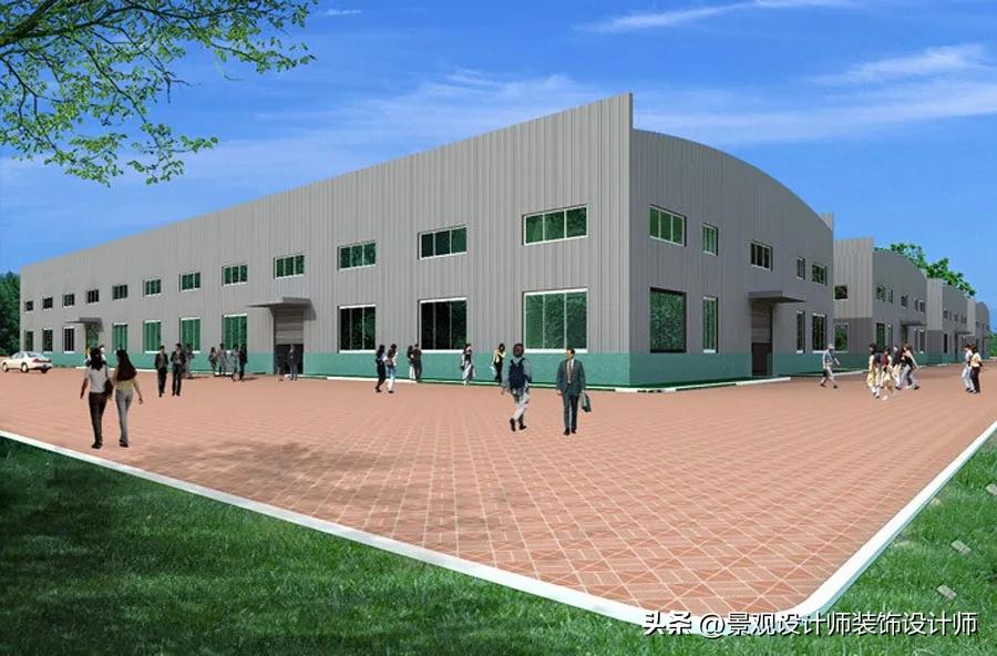 农贸市场建筑设计效果图,1500平农贸市场设计效果图