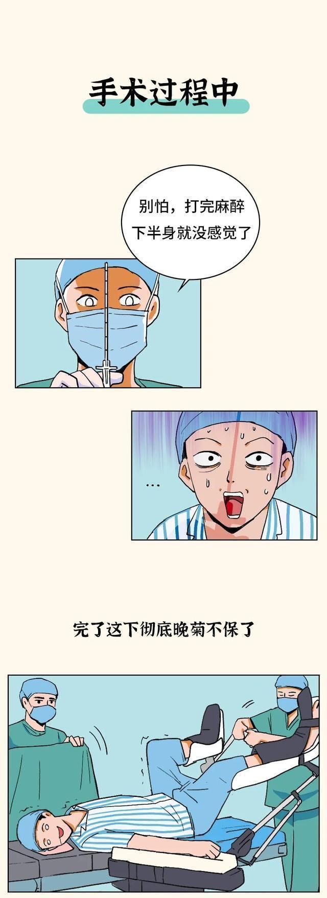 割痔疮漫画搞笑,割痔疮手术搞笑漫画