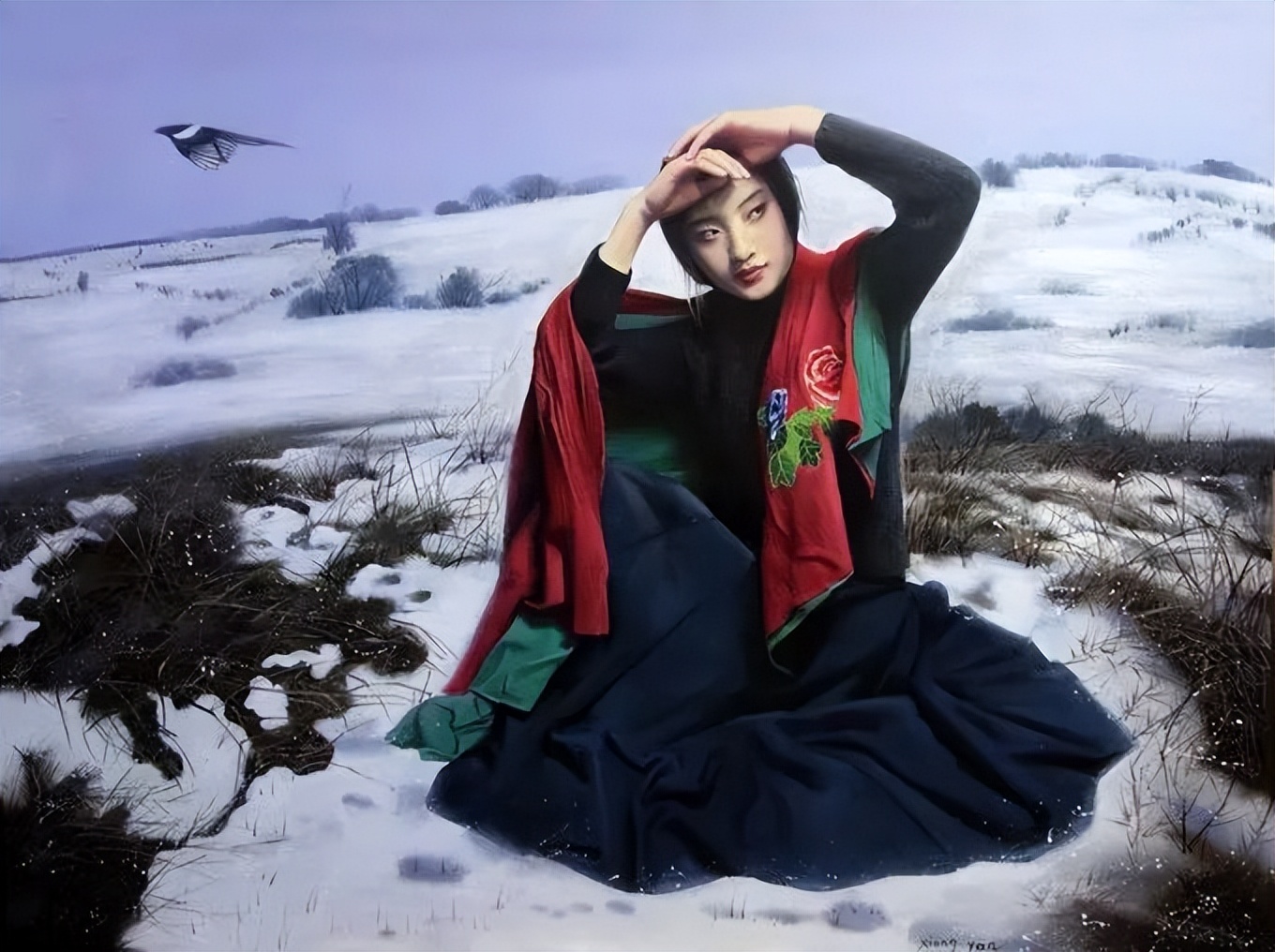 一个喜欢用上帝视角绘画女性人体美的画家，《心中的美好》舒展美