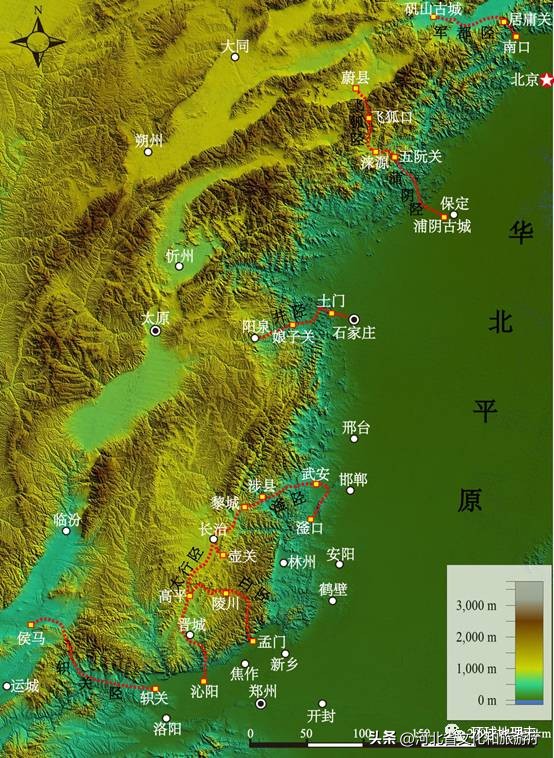 太行山在哪里,太行山八大陉