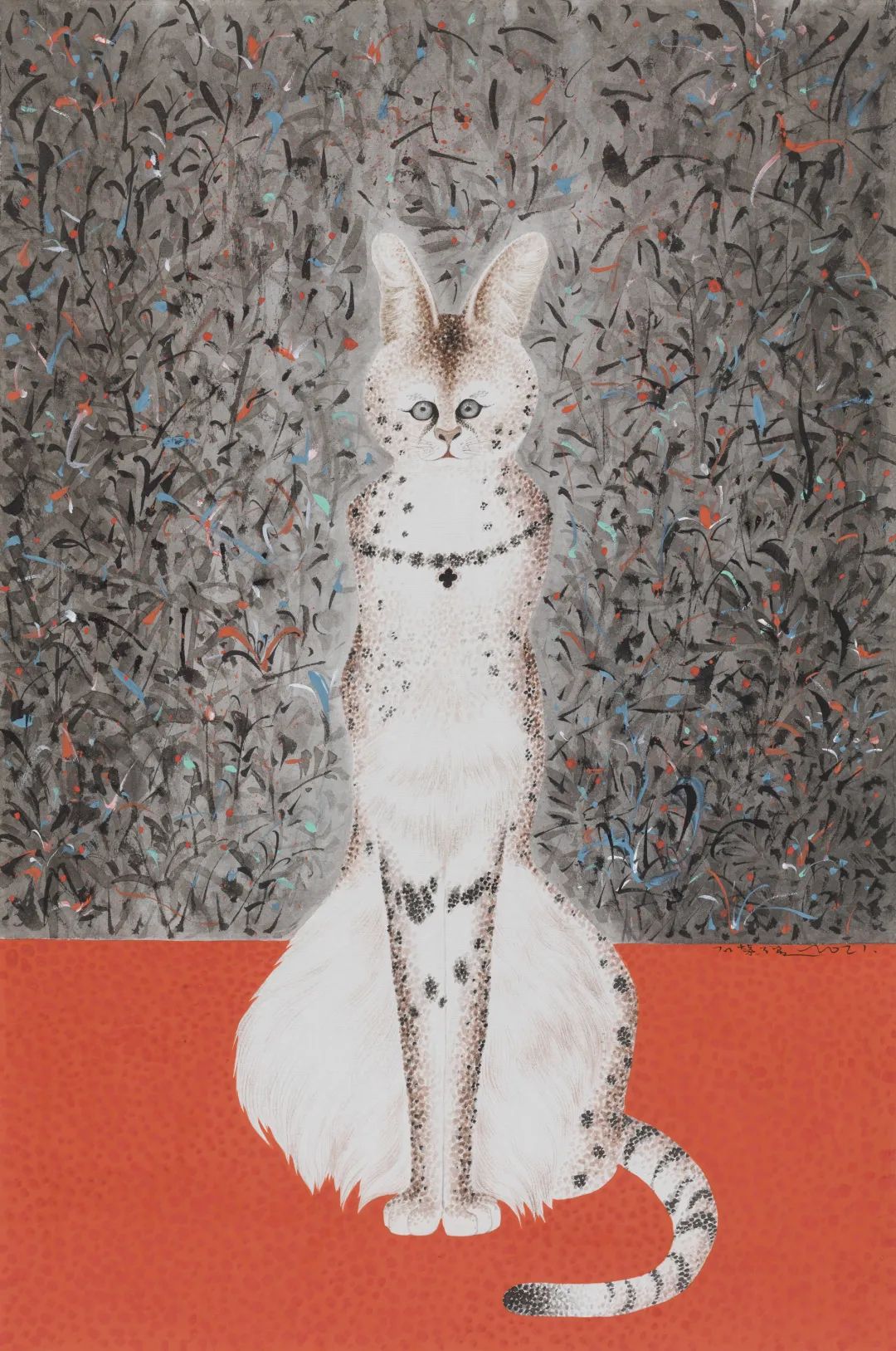 严谨细致的书法,水墨气韵生动的线描