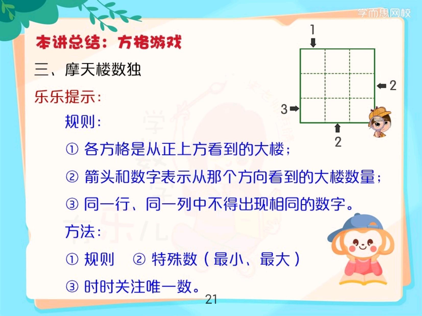 方格填数字游戏1-9,三年级课堂数学游戏