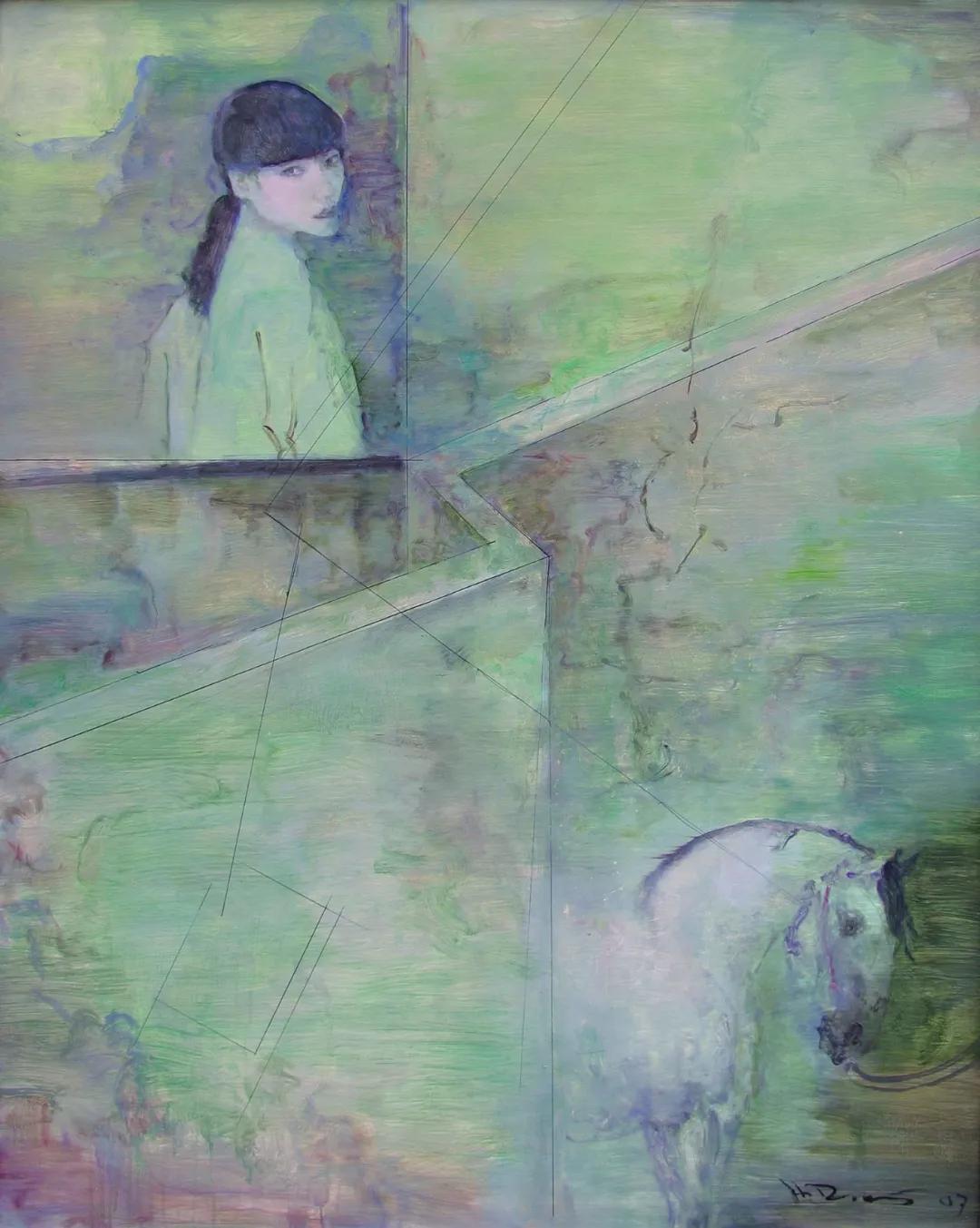 何多苓俄罗斯写生油画,何多苓油画2007