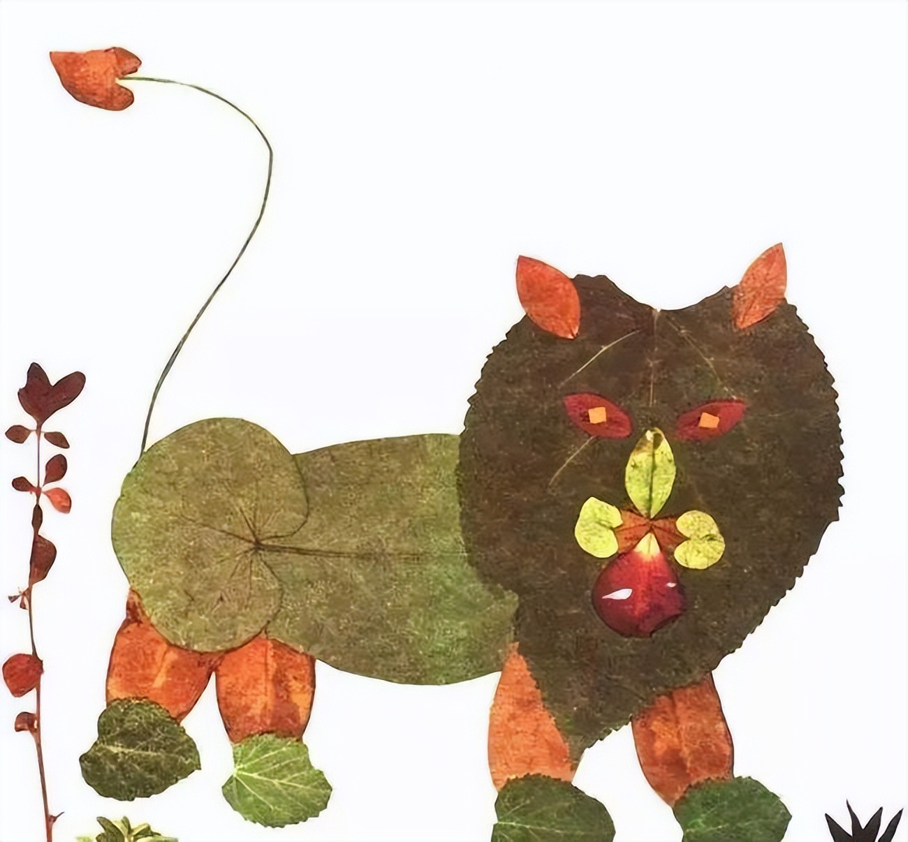 用落叶做一幅秋天的画,用水粉落叶做一幅秋天的画