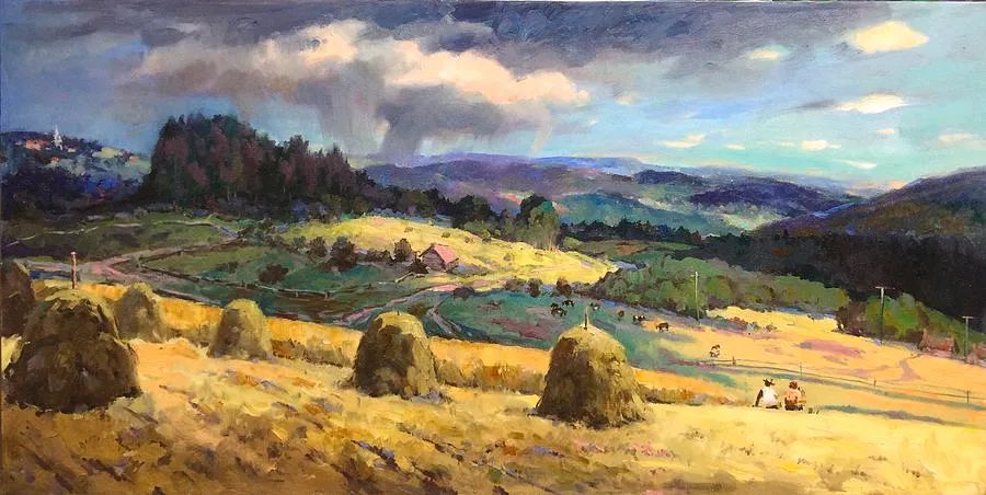 现代俄罗斯风景油画经典作品欣赏,米沙金油画作品