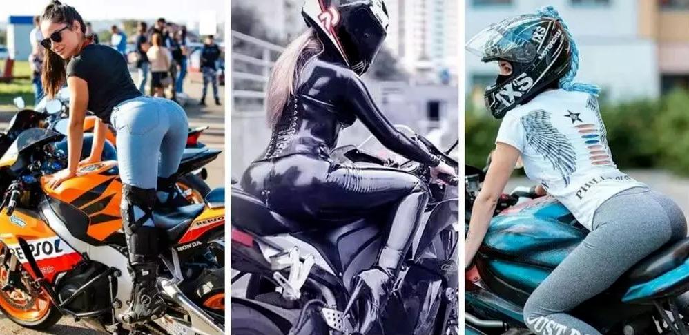 女生骑摩托车伸腰,女生骑摩托车前轮翘起来