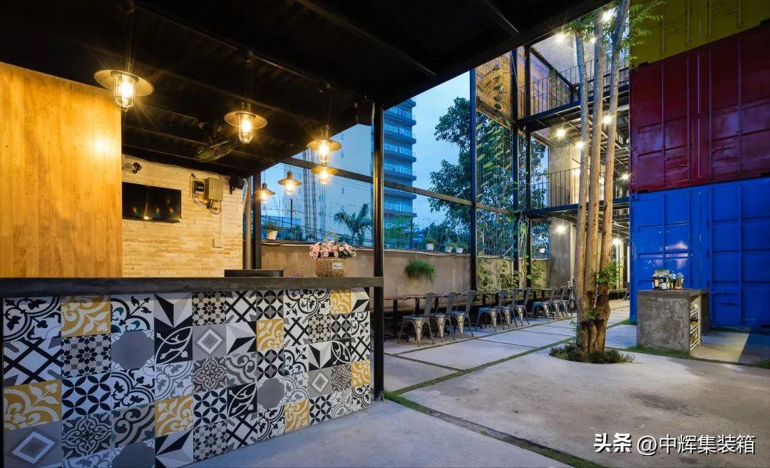 越南集装箱民宿,集装箱式酒店图片