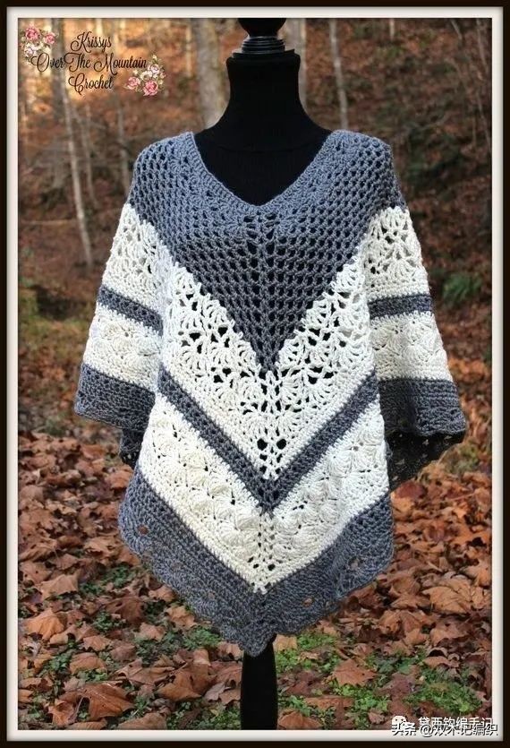 四叶草开襟斗篷披肩钩针视频教程 (时尚钩针连帽流苏斗篷披肩视频)