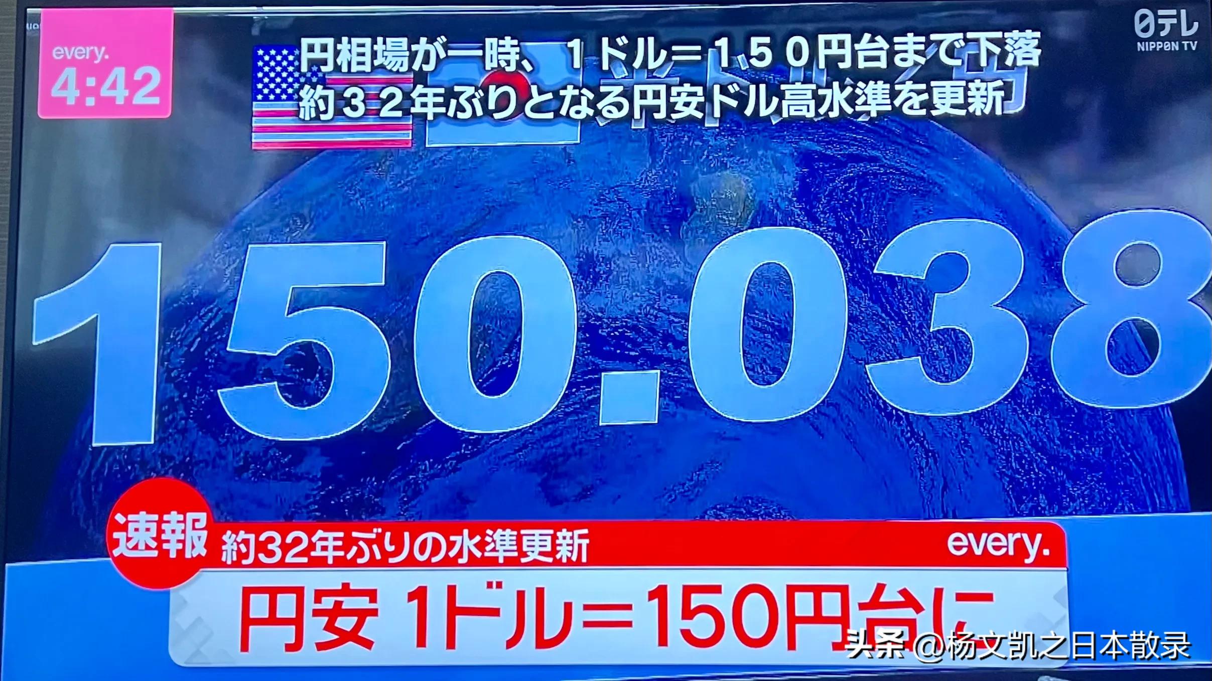 关注汇率,日元汇率贬值对日本人生活的影响