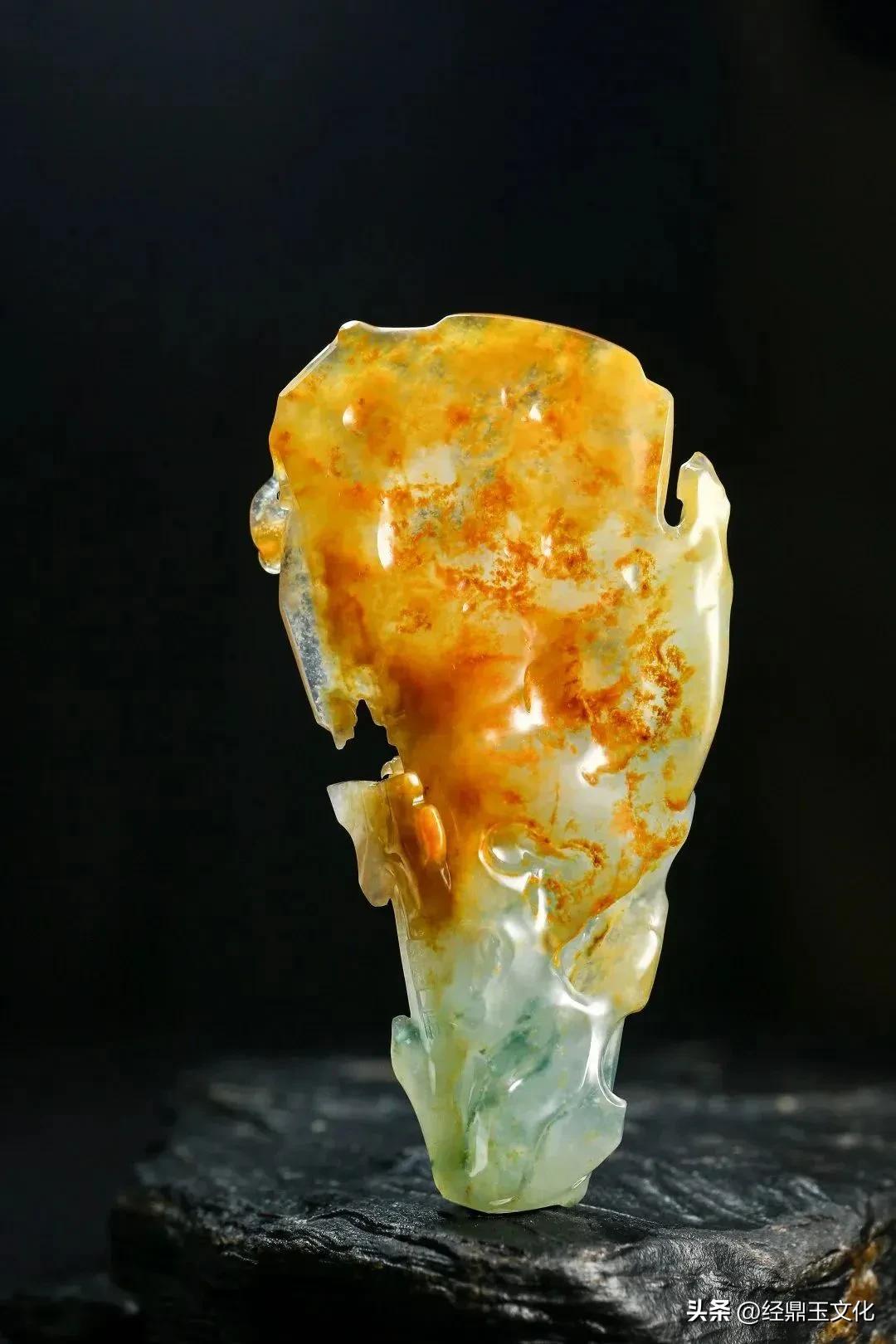 翡翠白棉做什么题材好,高品质翡翠料子