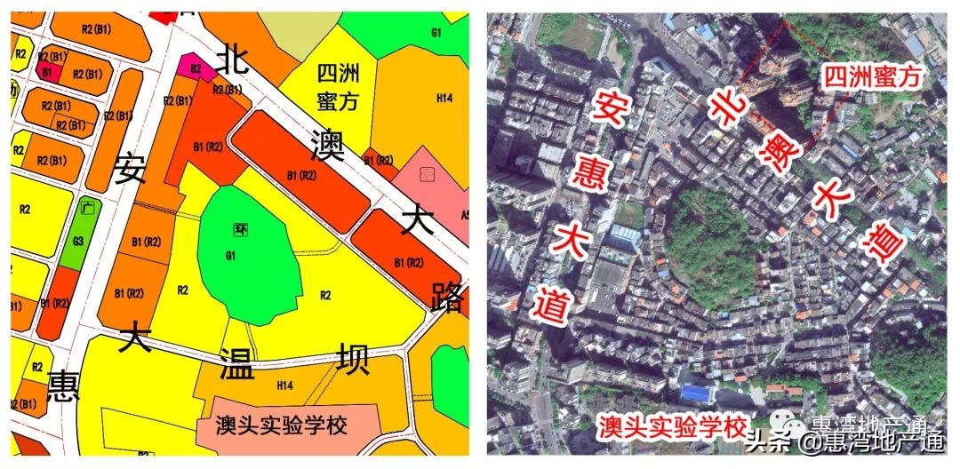 大亚湾的楼盘分布图,大亚湾西区几大楼盘