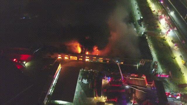 警惕！垃圾堆着火！义乌市一垃圾中转站发生火灾~