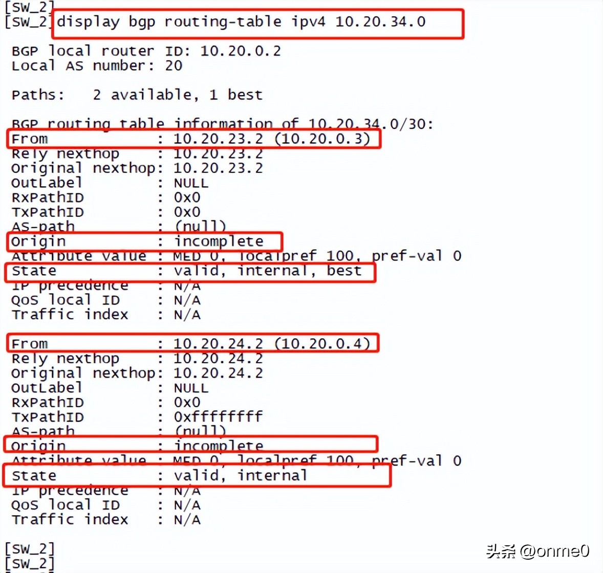 边界网关协议BGP实践课,3——Origin属性