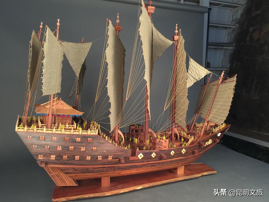 郑和西洋船模型,郑和宝船船模