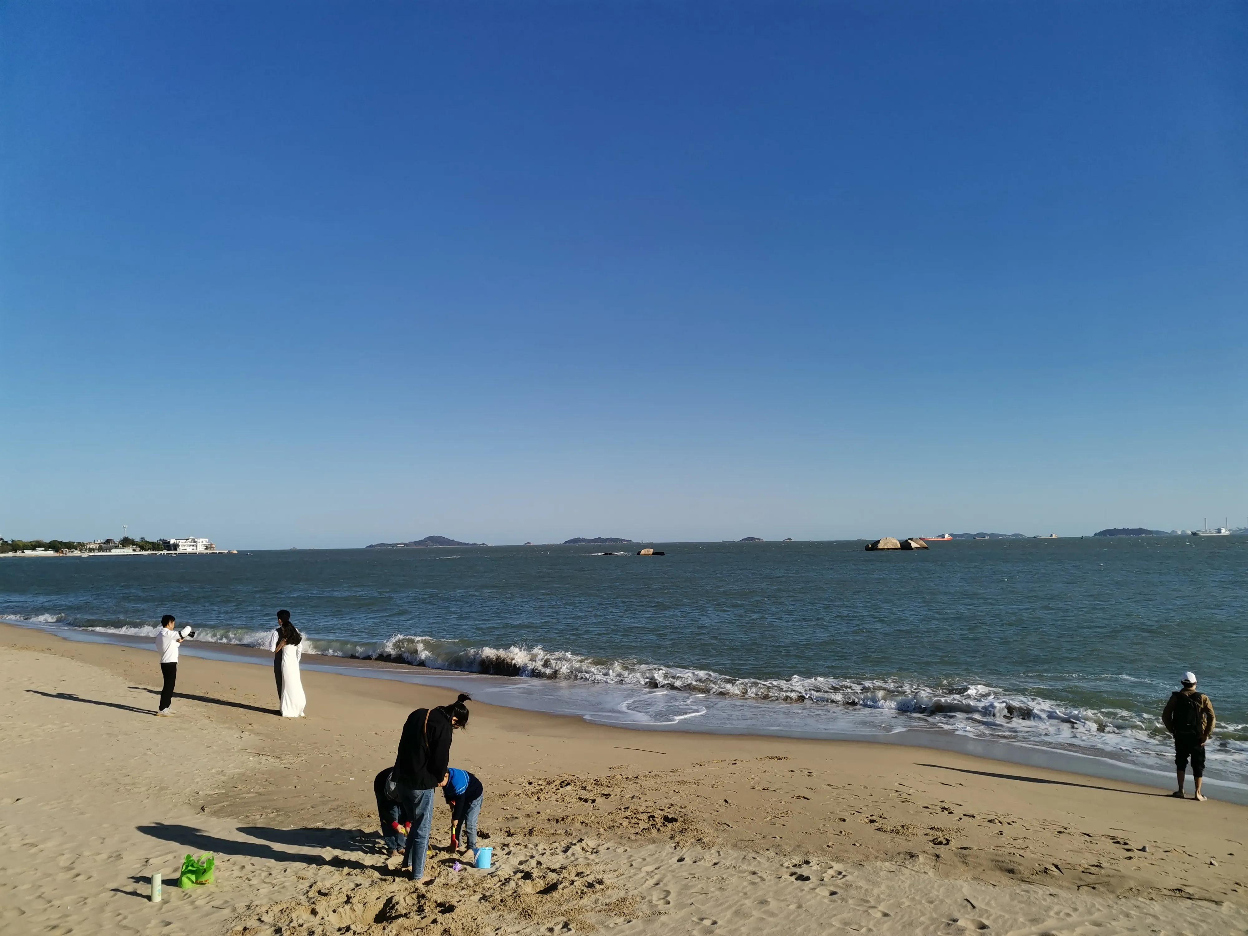 厦门的蓝天白云大海,厦门的海厦门的天空