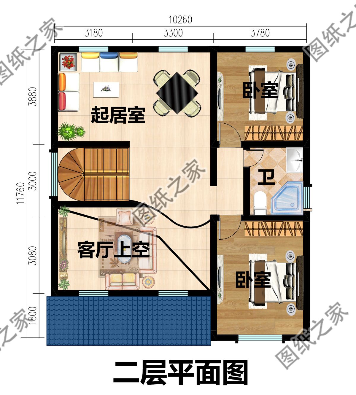 农村最简单实惠一层半设计图,农村一层半的设计图