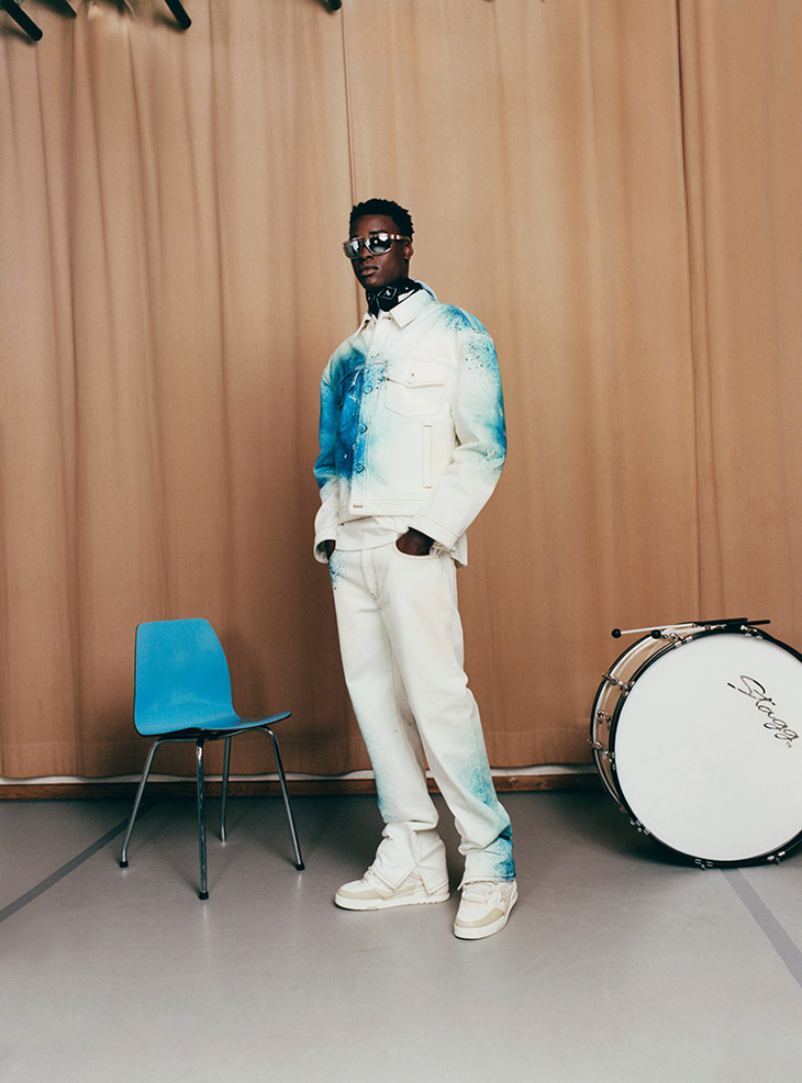 lv路易威登2024年新款男装格子,路易威登lv男士羽绒服2023ss