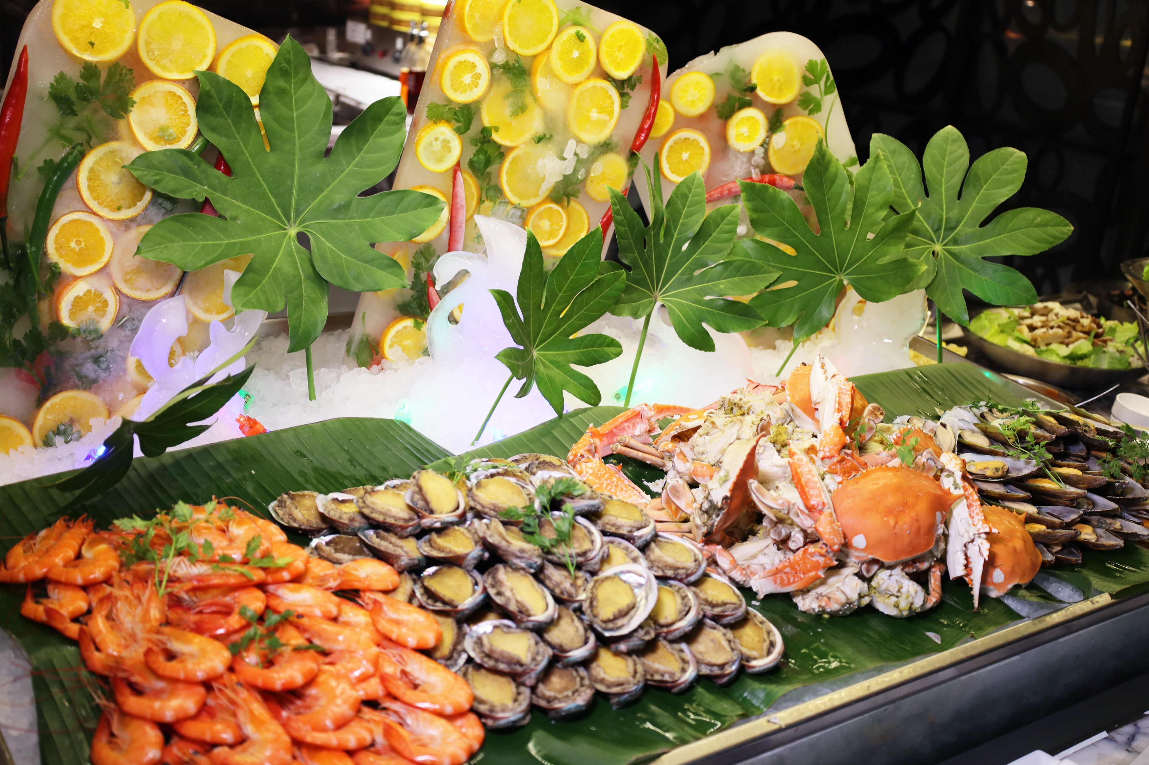 上海漕河泾万丽酒店BLD咖啡厅活龙鲜鉴自助晚餐