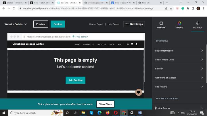 教你使用GoDaddy创建网站（保姆级教程）