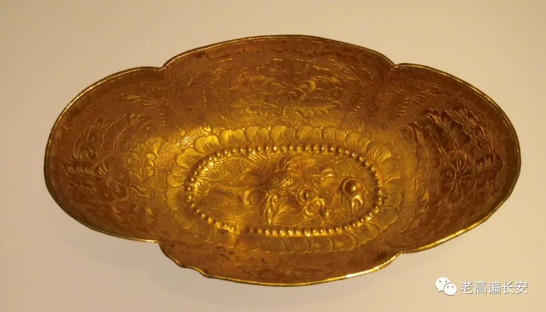 唐代鎏金杯,唐代银凤杯