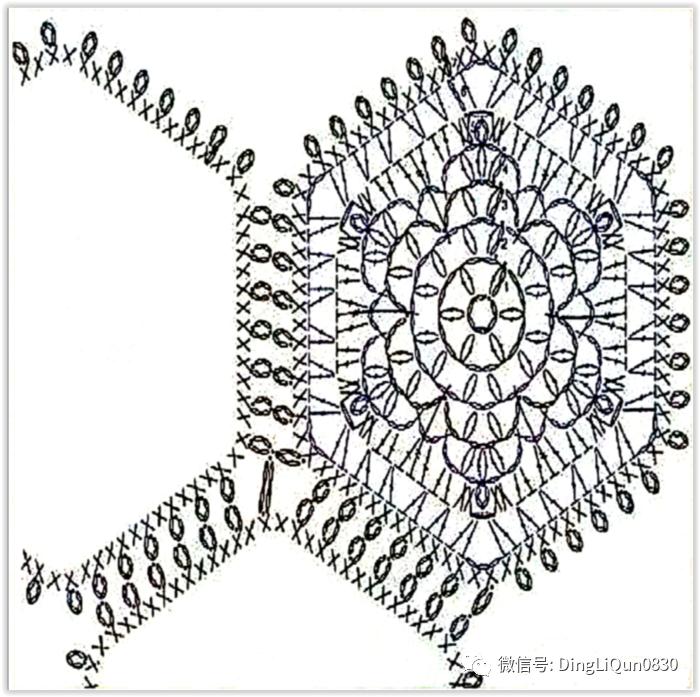 钩针编织教程简单好看毯子,一片式钩针沙发毯图解