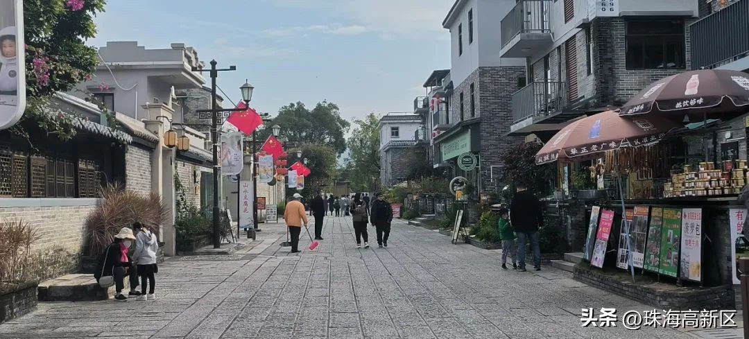 古色古香的明清风格的美食古街,古街古巷古村落风景到此一游