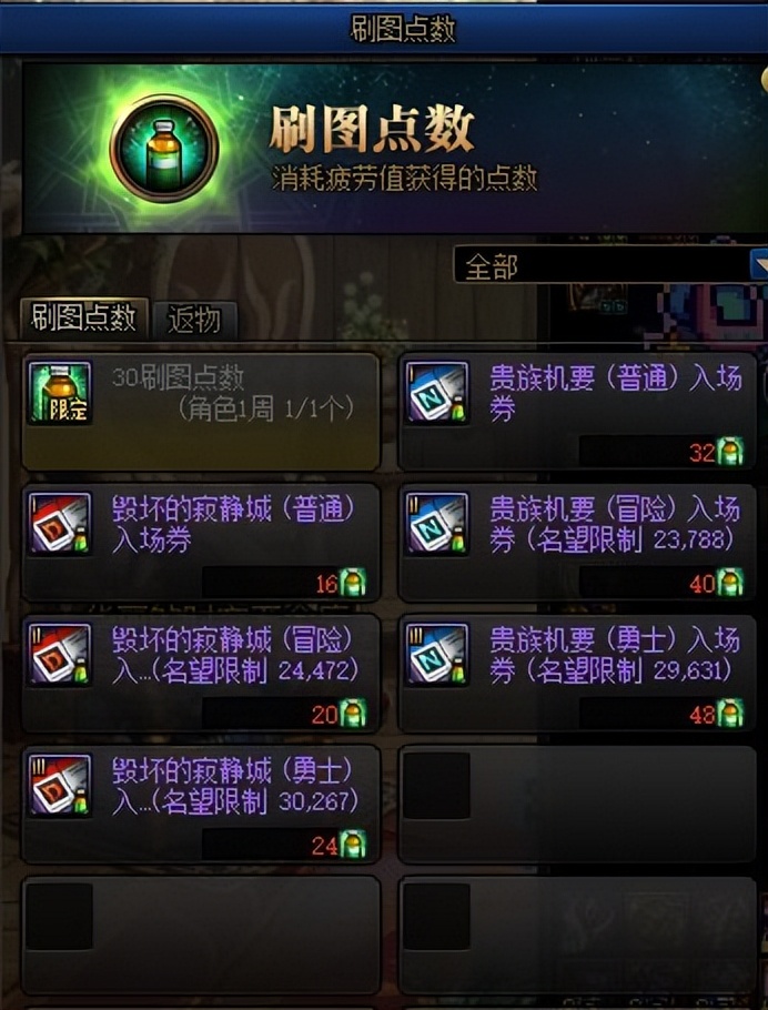 DNF:110版本的刷图点系统只能靠肝?来看看这些小技巧快人一步