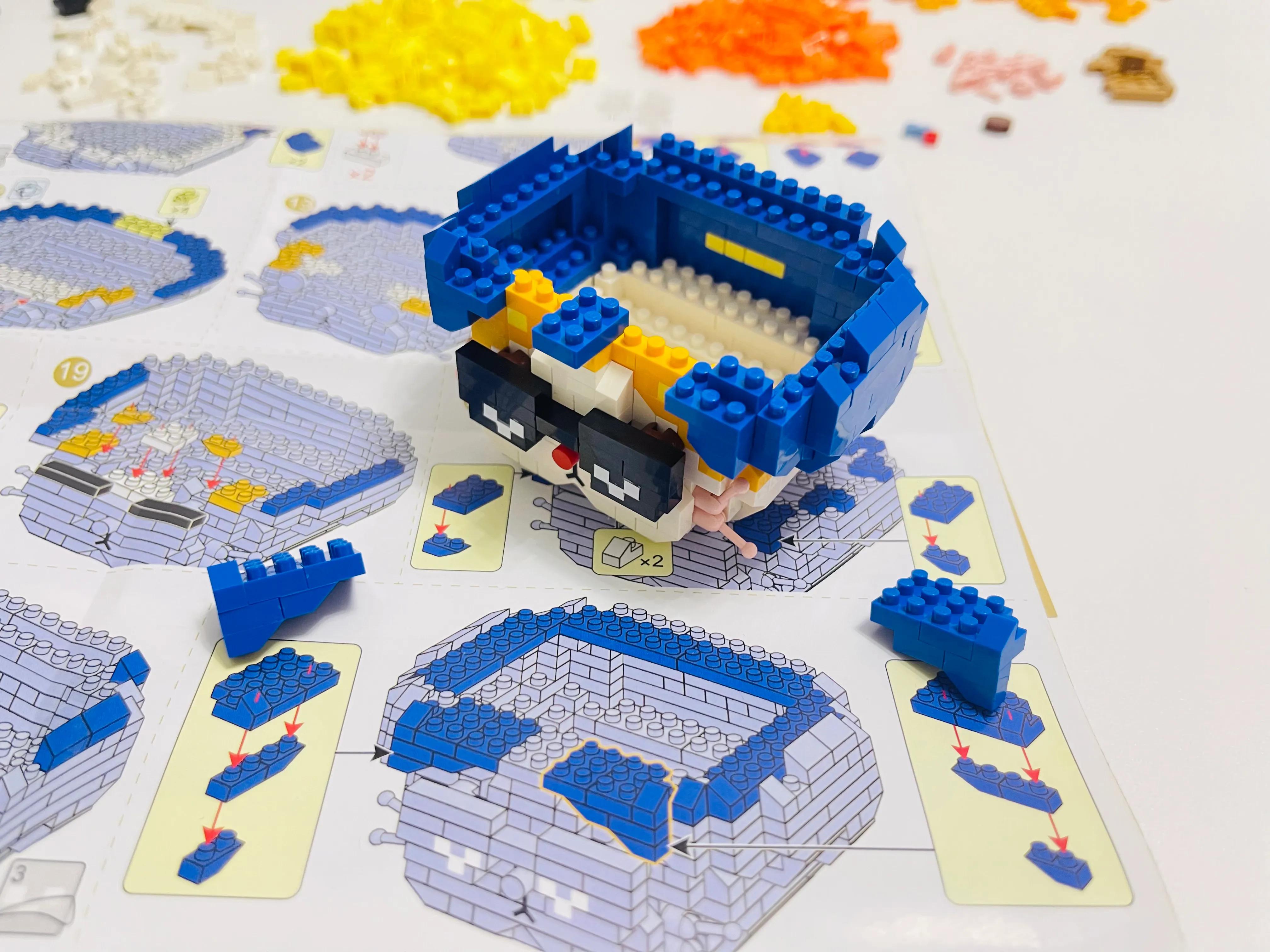 loz小颗粒积木,loz戴珍珠耳环的喵解析