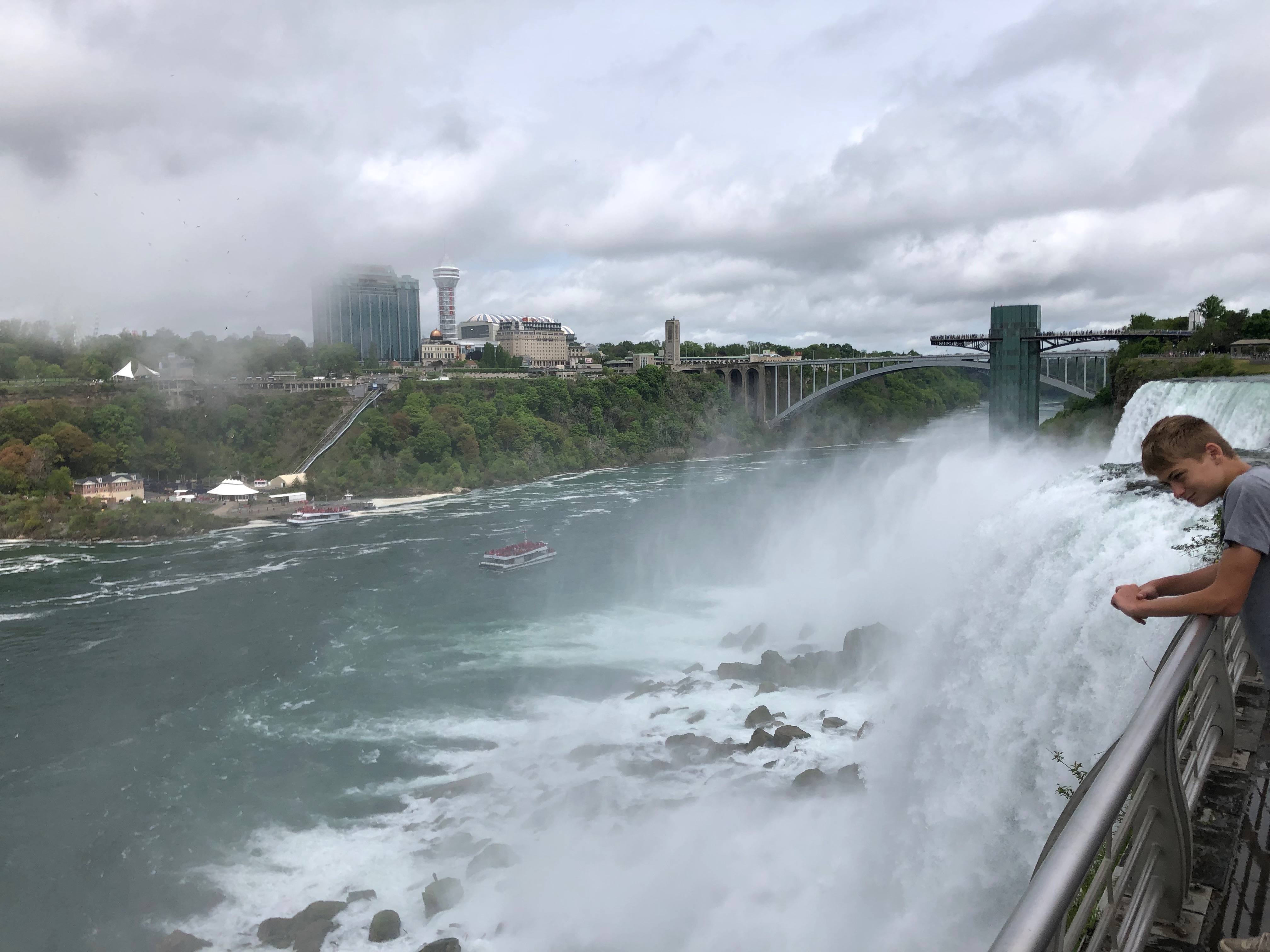 美加边境的尼亚加拉大瀑布,尼亚加拉瀑布加拿大视角