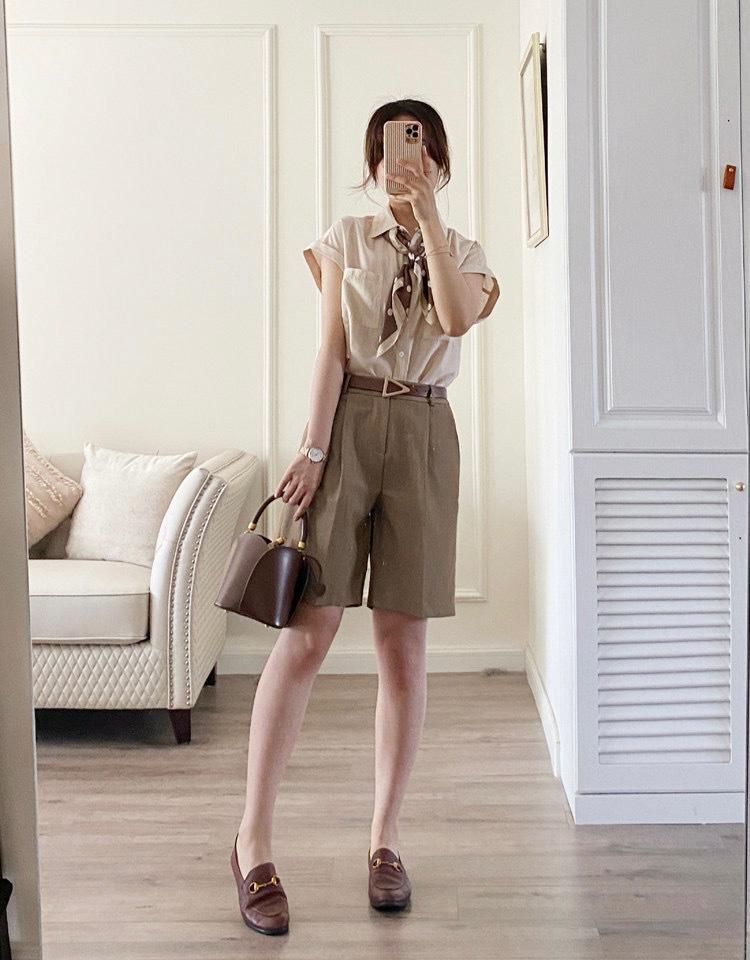 五分裤怎么穿才正式,5分裤怎么穿显高