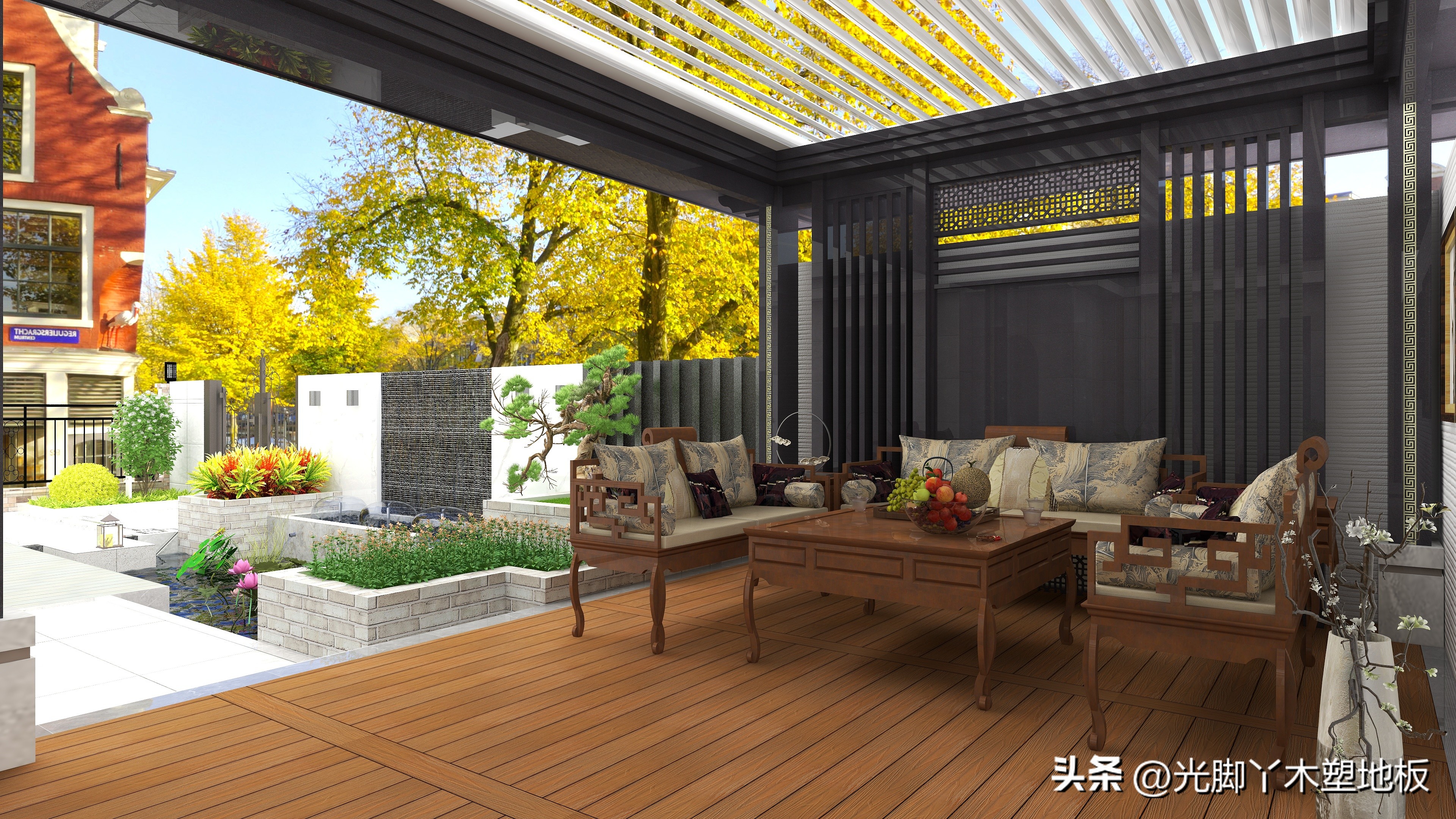 园林绿化户外塑木,木塑板材环保