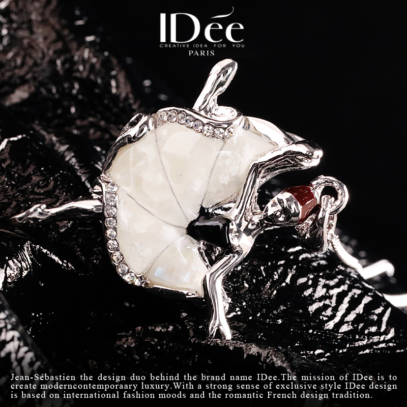 翩翩起舞——IDee芭蕾女孩项链气质锁骨链浪漫礼物